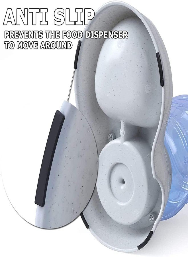 Cyrox Automatic Gravity Dry Food Storage Bottle Bowl Dish Stand Pet Feeder Food Dispenser for Dogs & Cats, Animal (1pcs) - Image 4